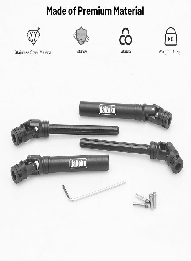daitoku Steel Centre Drive Shaft CVD Driveshaft Upgrade Parts 105-155mm for 1/10 Axial SCX10 Redcat Gen7 /Pro RC4WD D90 RC Crawler Car (2PCS) - Image 2